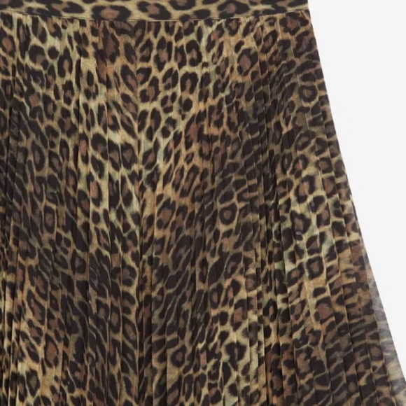 Kooples Asymmetrical Leopard Midi Skirt - Picture 8 of 10